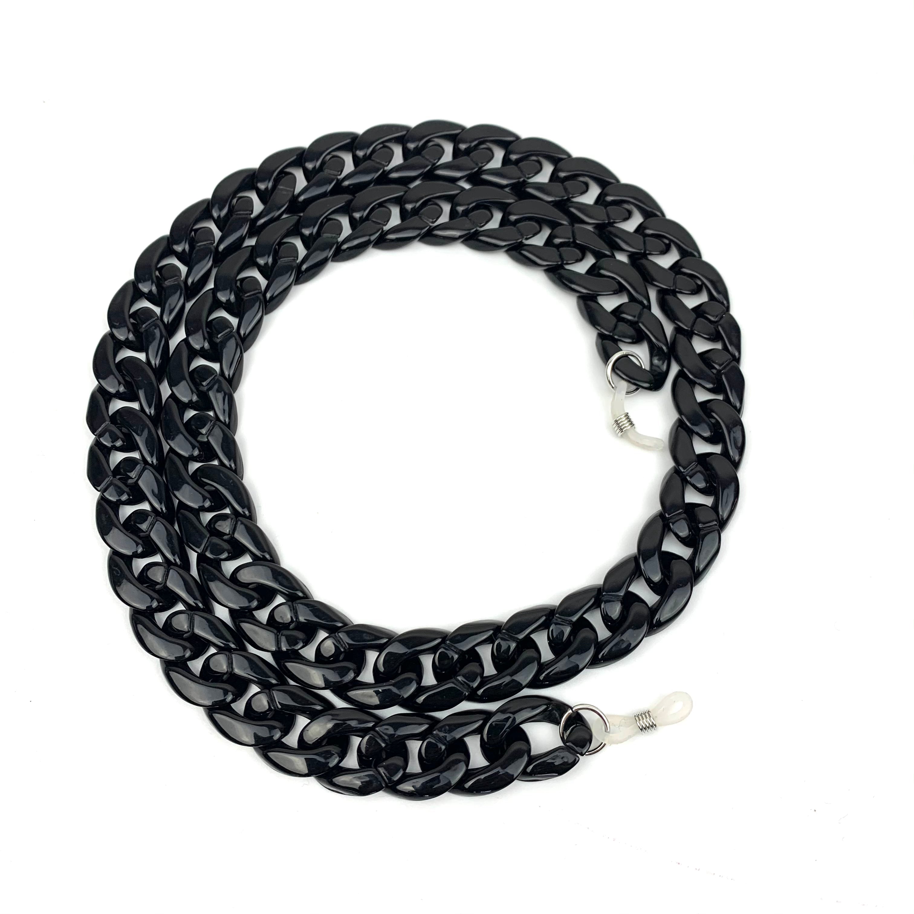 Acrylic Eyewear Chain - Black – Captivated Eyewear